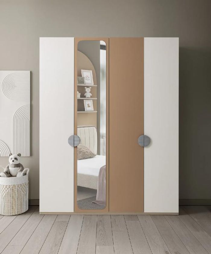 Kleiderschrank Modern Spiegel Zeitloses Design Stilvolle Aufbewahrung Möbel