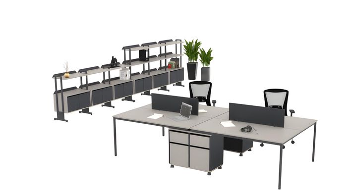 Arbeitszimmer Set Doppelarbeitsplatze Arbeitsplatz Büroschranke Kommoden