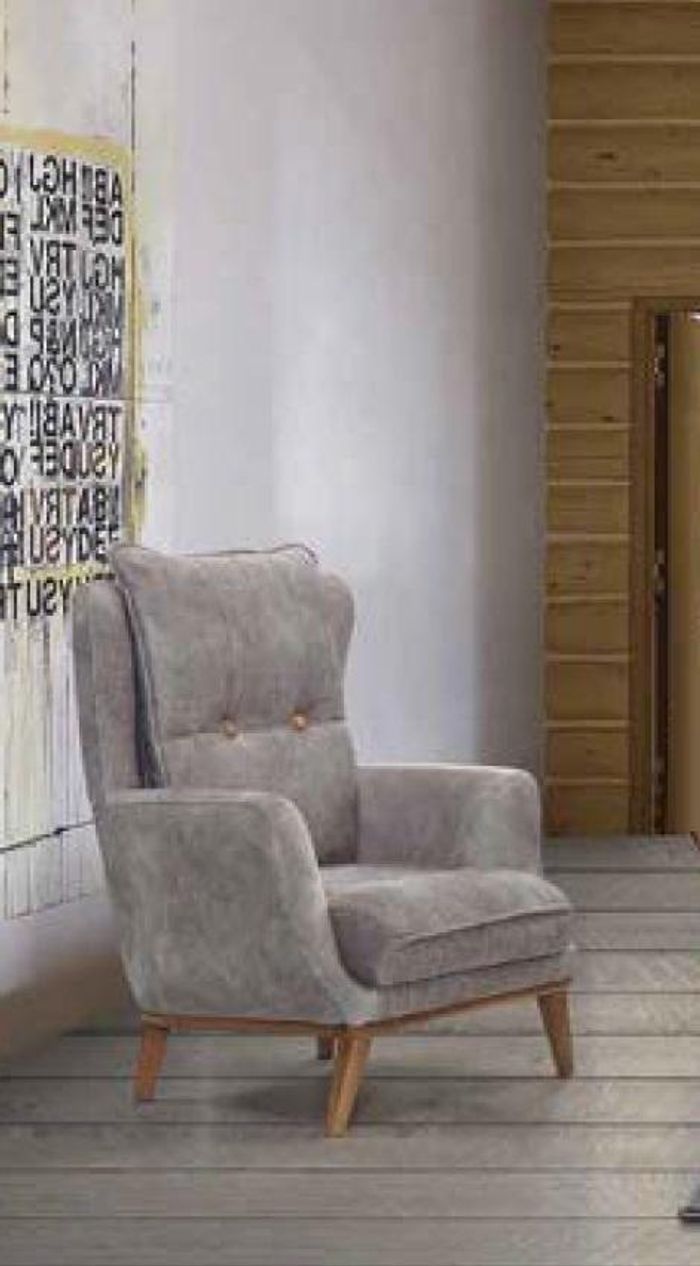 Sessel 1 Sitzer Textil Lounge Luxus Club Polster Relax Sofa Möbel Design Couch