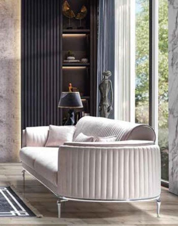 Polster Designer Möbel Dreisitzer Sofa 3 Sitzer Sofas Luxus Textil Couchen big