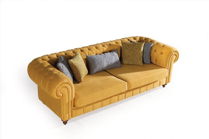 Sofa Couch Polster Couchen Sofas Design Möbel 3 Sitzer Dreisitzer Chesterfield