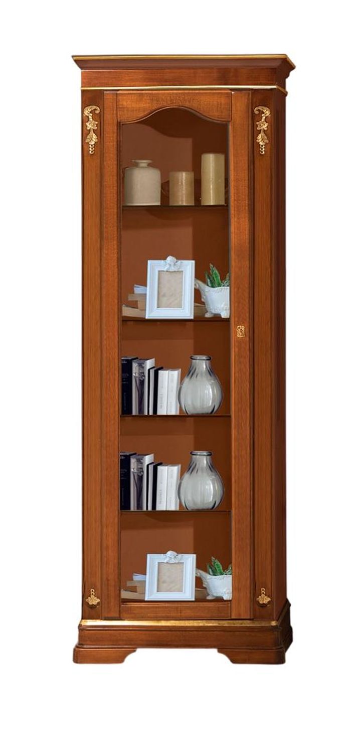Vitrine Arbeitszimmer Art déco Büro Exclusive Wohnzimmer Modern Holz JVMöbel