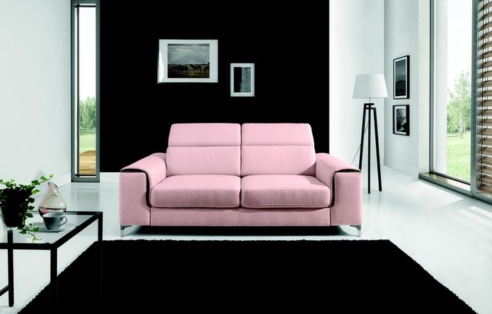 Design Polster Sitz Couch 2 Sitzer Garnitur Sofa Sofas Couchen Textil Stoff Neu
