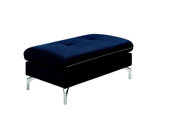 XXL Club Fußhocker Stoff Lounge Hocker Ottomane Pufa Textil Ottoman Designer Neu