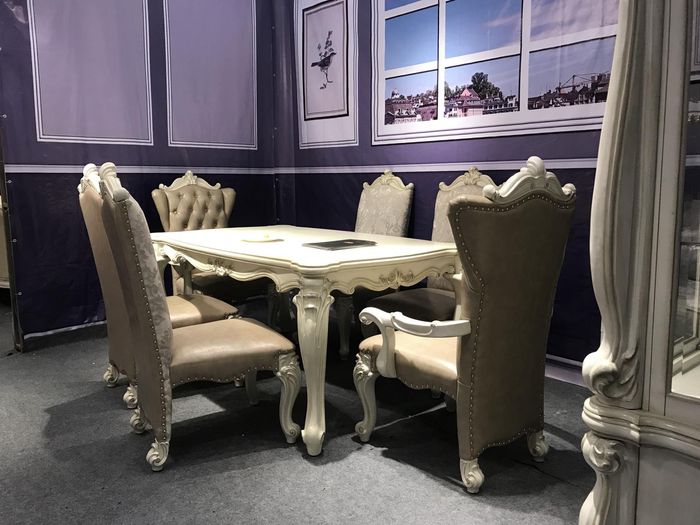Classic Rococo Designer Tables Baroque Antique Style Dining Table Real Wooden
