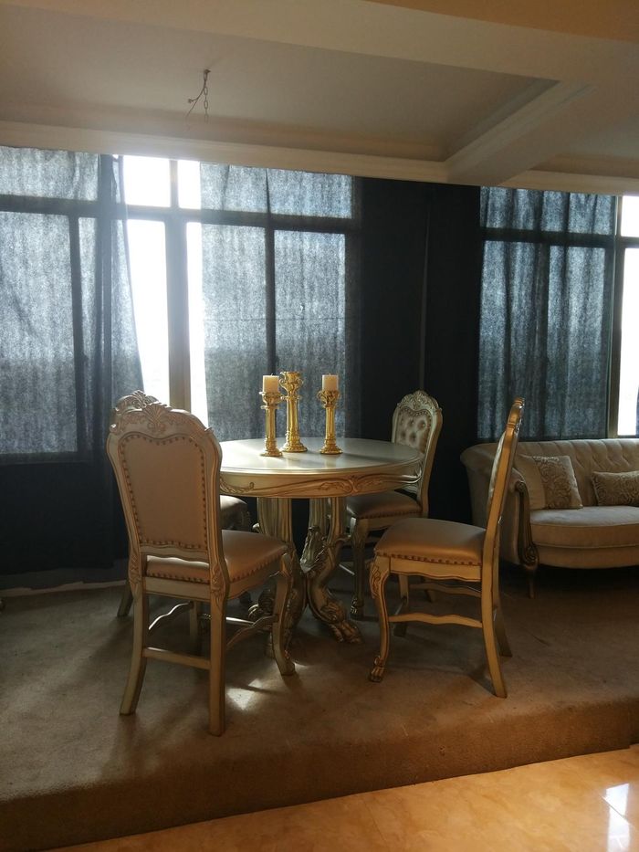 Dining Room Set 5 Pieces Set Of Round Table Chair Dining Table 4x Chairs Classic