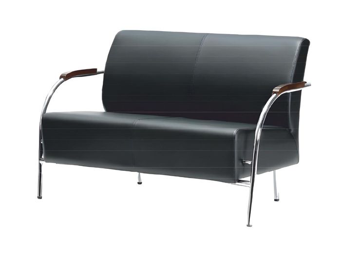 Sofa Design Sofas Couch Polster 2 Sitzer Sofas Schwarz Couchen Sitz Stoff