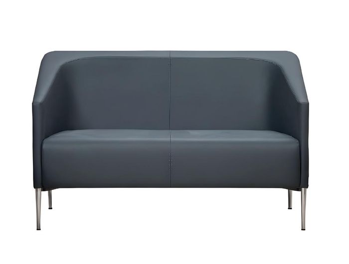 Sofa 2 Sitzer Stoff Design Couch Polster Büromöbel Sofas Textil Modern