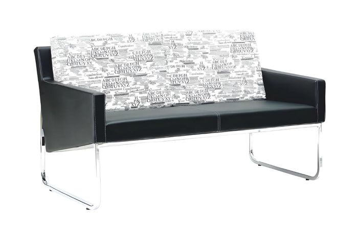 Sofa 2 Sitzer Leder Sofas Couch Polster Garnitur Büromöbel Moderne