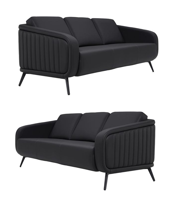 Sofagarnitur Couch Polster Modern 3+3 Sitzer Set Design Sofas Polster Leder