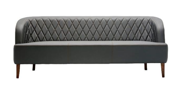Sofa 3 Sitzer Leder Holz Modern Sofa Polster Couch Sofas Design Luxus