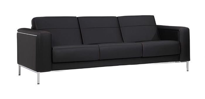 Büromöbel Sofa 3 Sitzer Couch Polster Modern Luxus Leder Design
