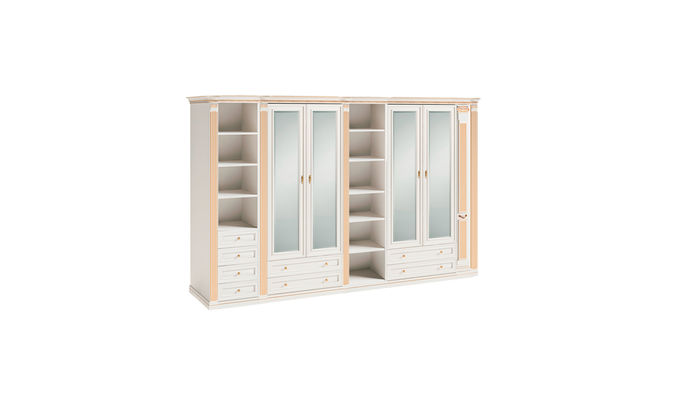 Stilvoller Weißer Schlafzimmer Kleiderschrank Stauraum Großer Schrank