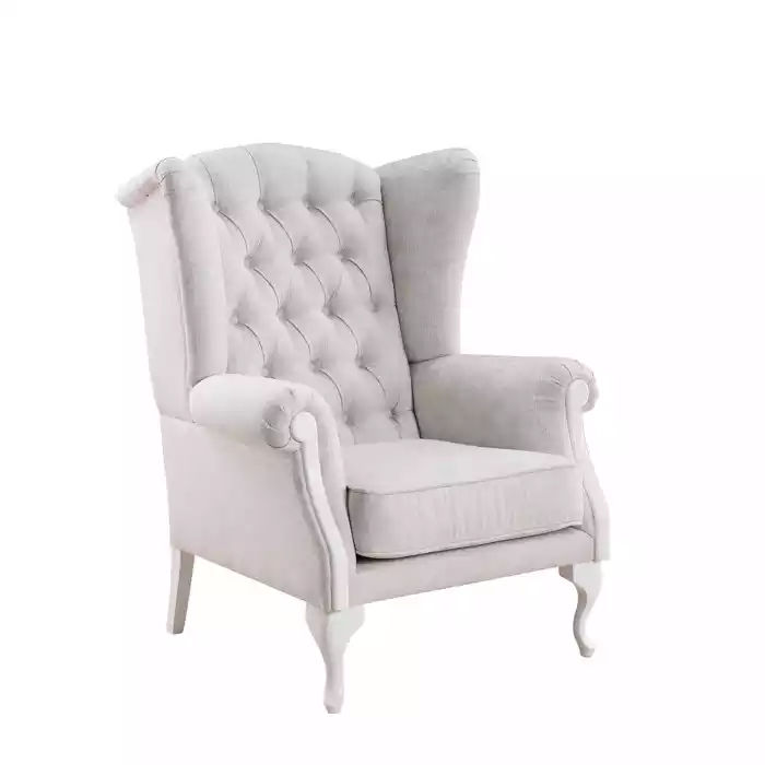 Sessel Sitz Einsitzer Design weiß Polster Wohnzimmer Möbel Fernseh Lehnstuhl