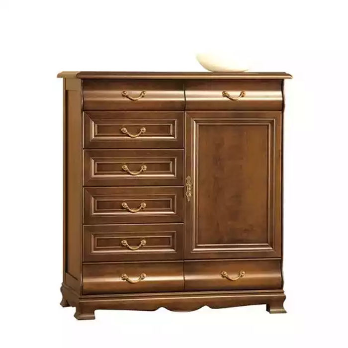 Schubladen Eiche Massivholz Kommoden Sideboard Kommode Echtholz Schrank Neu