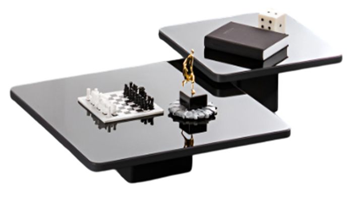 Moderner Couchtisch-Set Designer Glastisch Wohnzimmer Kaffeetische