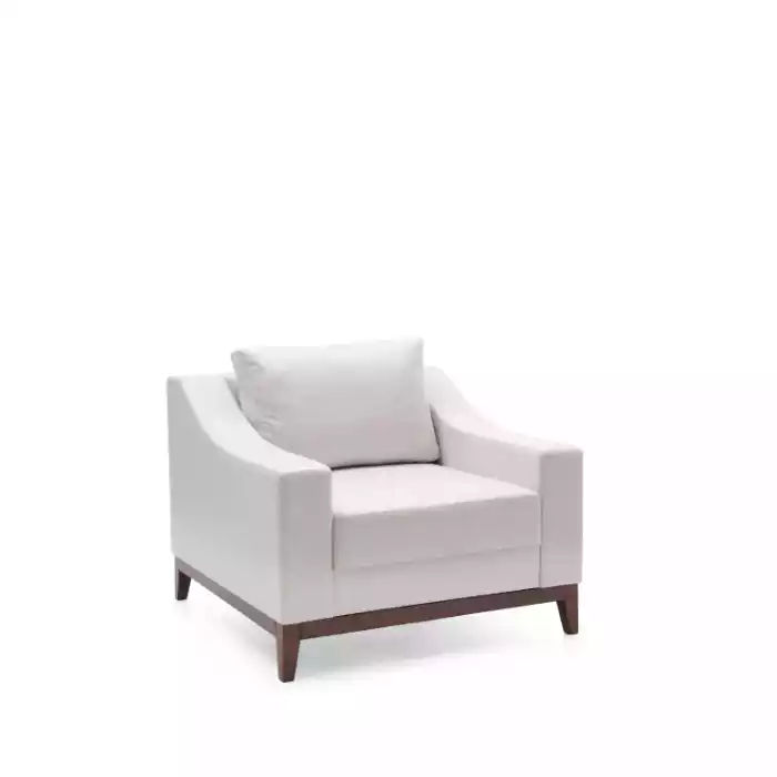 Sessel weiß Skandinavisch Polstersessel Fernsehsessel Lounge Club Möbel