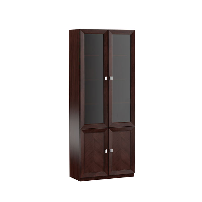 System Büro Möbel Vitrine Aktenschrank Klassischer Holz Schrank Regal Monaco Neu