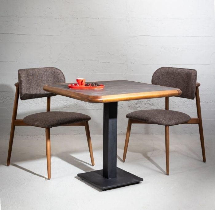 Landhausstil 5tlg. Esszimmer Set: Holztisch mit gemütlichen Stühlen