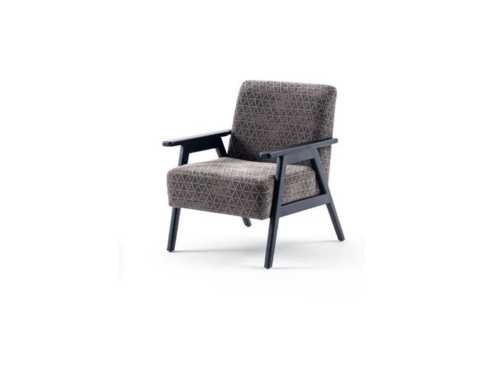 Wohnzimmer Sessel Einsitzer 1 Sitzer Stoffsessel Grau Klassischе Neu