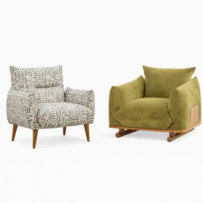 Luxuriöse Couchgarnitur Beige Polstersofas Edler 2-Sitzer Dreisitzer