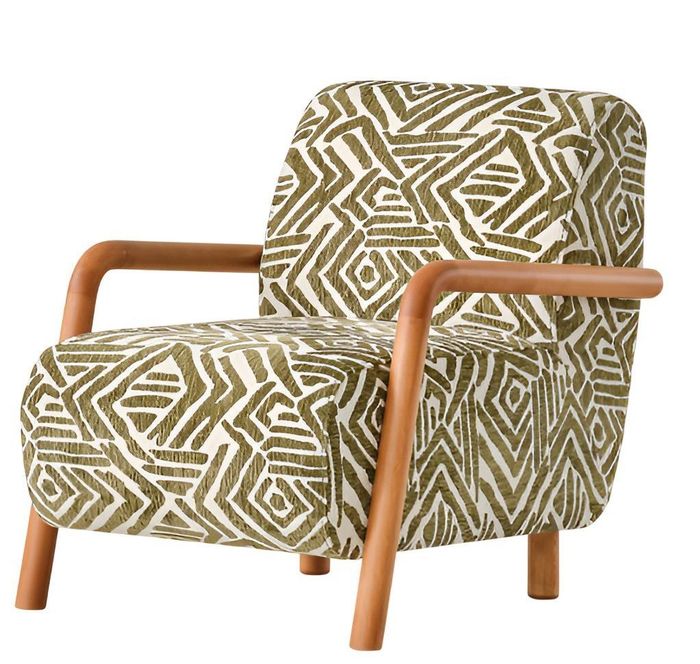 Stilvoller Sessel mit geometrischem Muster Komfort und Design Modern Möbel