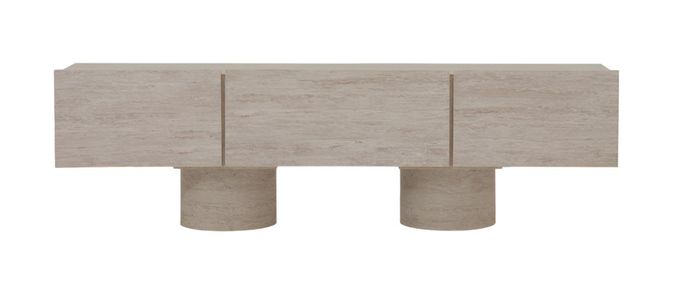 Holzbeige Sideboard Modernes Sideboard für das Wohnzimmer Designermöbel