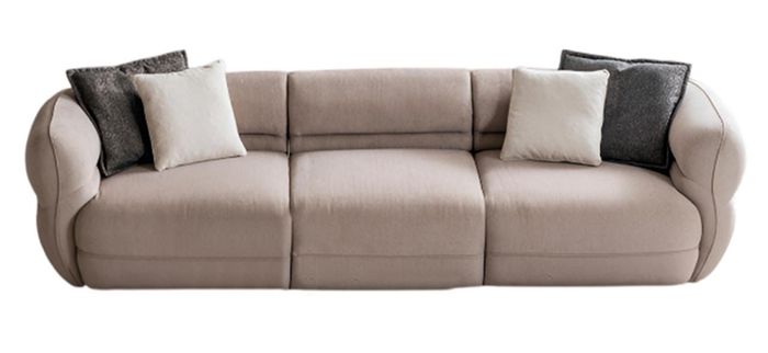 Moderne 5-Sitzer Couch im skandinavischen Stil mit weichen Kissen