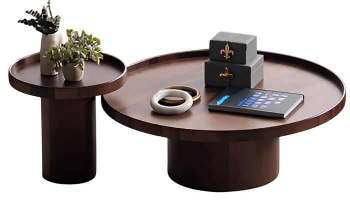Eleganter Runder Couchtisch Designer Ablagetisch Wohnzimmertisch