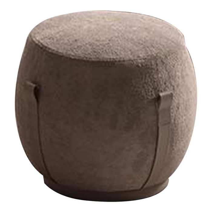 Bequemer Pouf mit eleganter Form und praktischen Tragegriffen