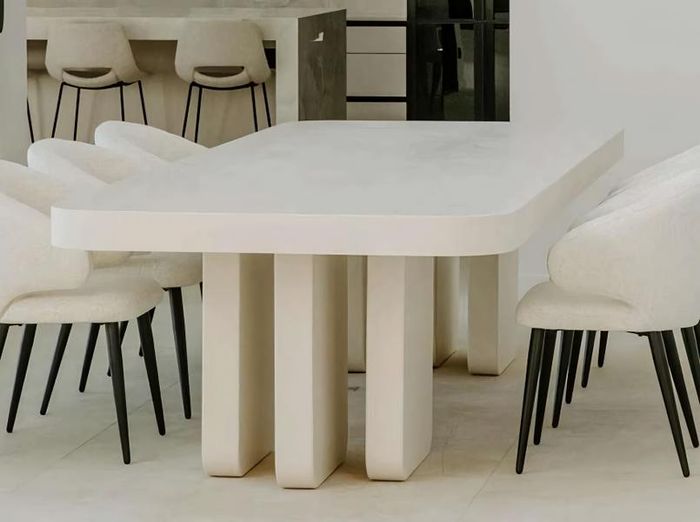 Stilvoller Weißer Esstisch Designer Küchentische Holztische Möbel