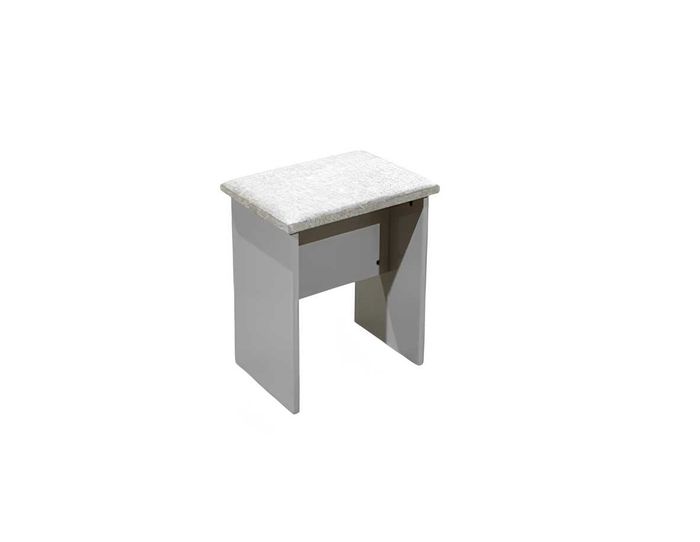 Designer Quadratischer Hocker Sitzhocker Textil Polsterung Möbel