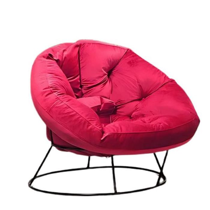 Roter Design Sessel Moderne Garten Möbel Luxuriöser Stoffsessel