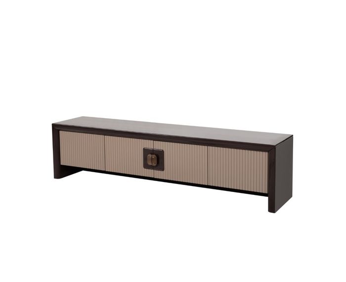 Moderner TV-Schrank Ablage Sideboard Wohnzimmer Edle Holz Konsole
