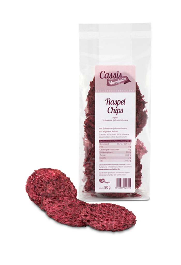 Raspel Chips Apfel-Johannisbeere 50g