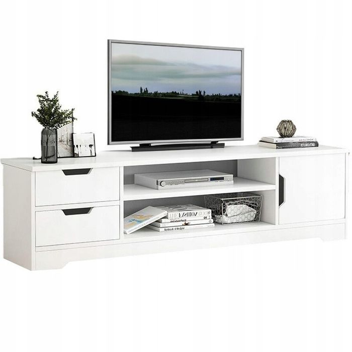 TV-Möbel, TV-Schrank, Kommode, weiß, modern, 120 cm