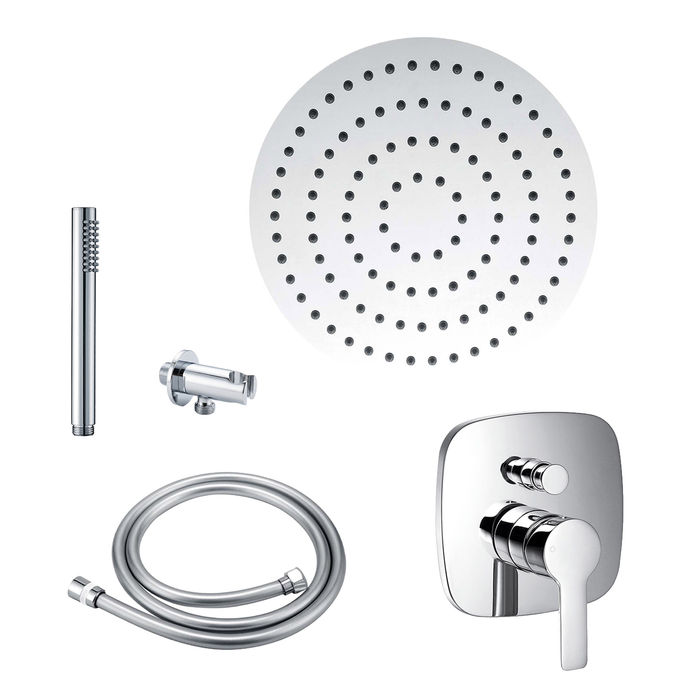 Highline Regendusche Komplett-Set Rund – Unterputz
