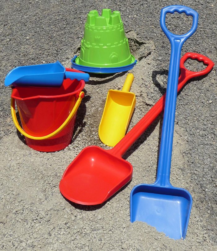 SANDKASTENSPIELZEUG mit Kinder Sandspaten 6-teilig