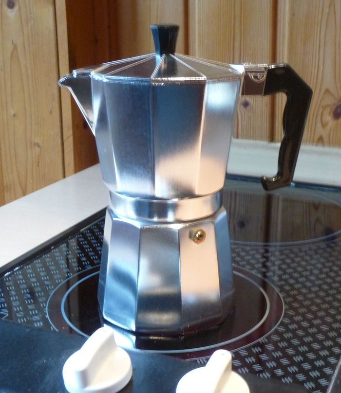 ESPRESSOKOCHER für 6 TASSEN in ALUMINIUM "TOP QUALITÄT"