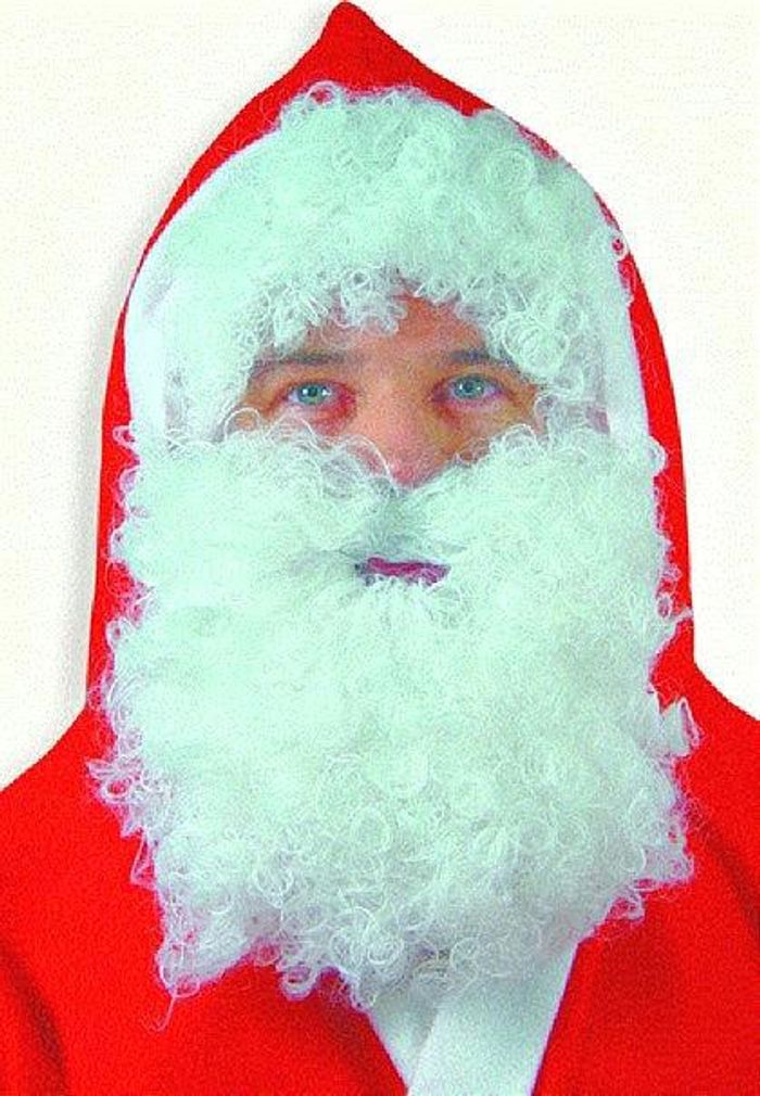 Bart und Perücke für Nikolaus Weihnachtsmann