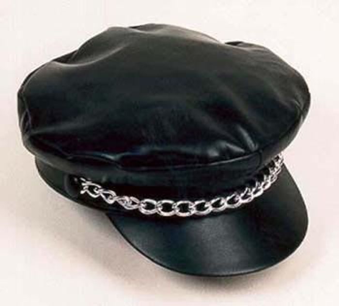 Rocker - Kappe schwarz Rockerkappe Rockermütze Mütze Rocker