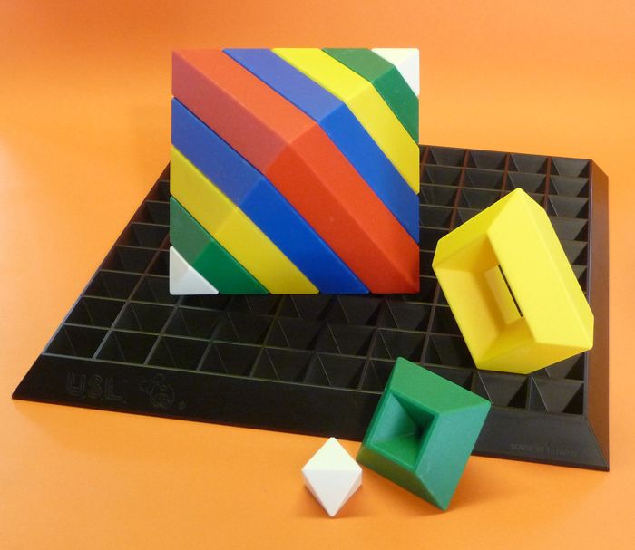 16-TEILIG ZAUBER Triangle Puzzles + GRUNDPLATTE 27x27cm "TOP QUALITÄT"