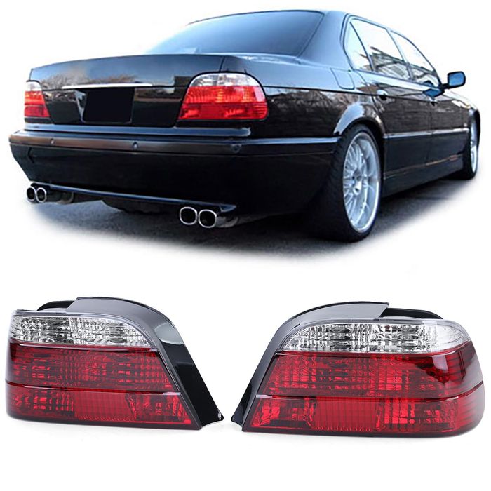 Klarglas Rückleuchten Rot Klar passend für BMW 7er E38 94-01