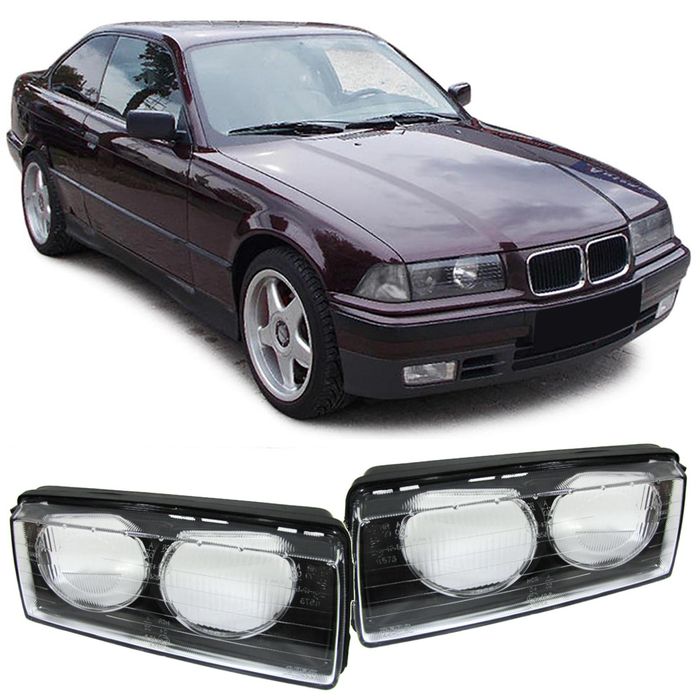 Scheinwerfergläser Streuscheibeen Paar re+li passend für BMW 3er E36 94-00