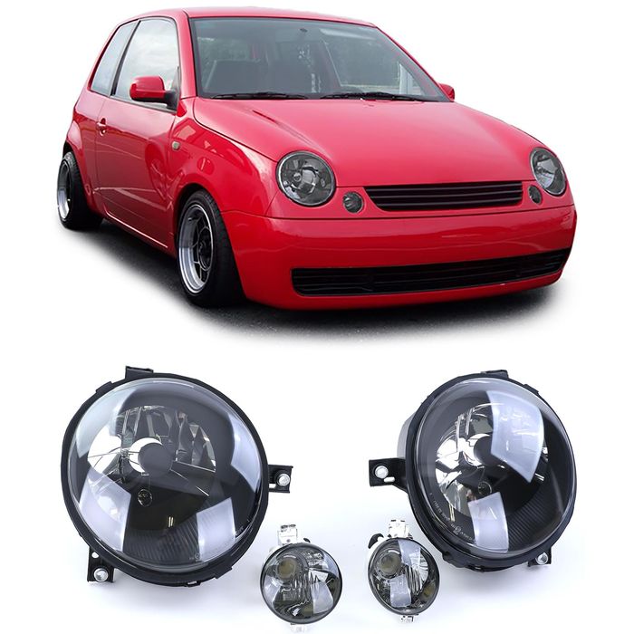 Schwarze Klarglas Scheinwerfer + Blinker für VW Lupo