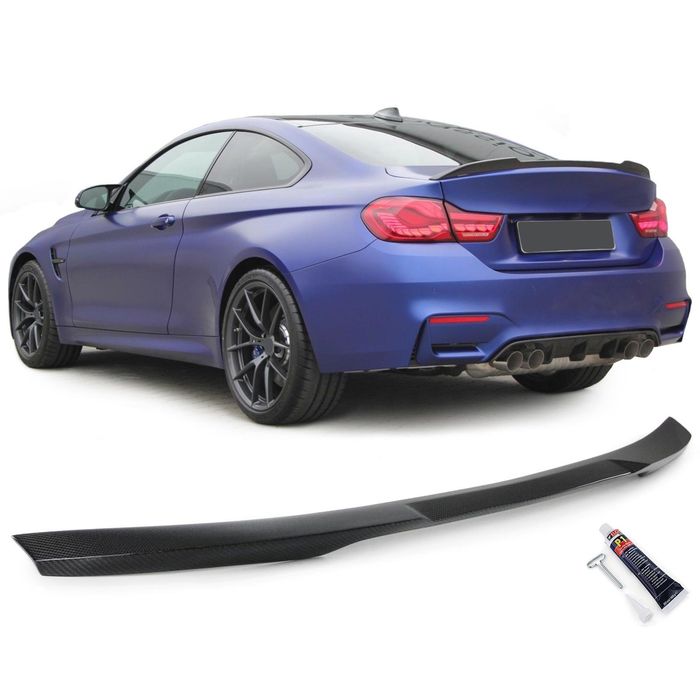 Echt Carbon Heckspoiler Spoilerlippe Sport Optik passend für BMW 4er F32 ab 13