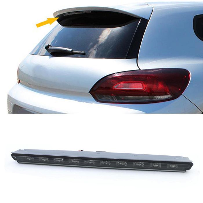 3. Bremslicht Dritte Bremsleuchte LED Schwarz Smoke für VW Scirocco 3 08-14