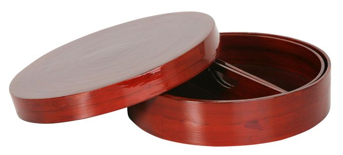 Bambus Deko-Schalen 3er SET rund mit 2 Tabletts
