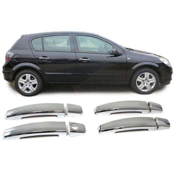 Türgriff Blenden Abdeckungen Cover chrom für Opel Antara Astra H ab 04