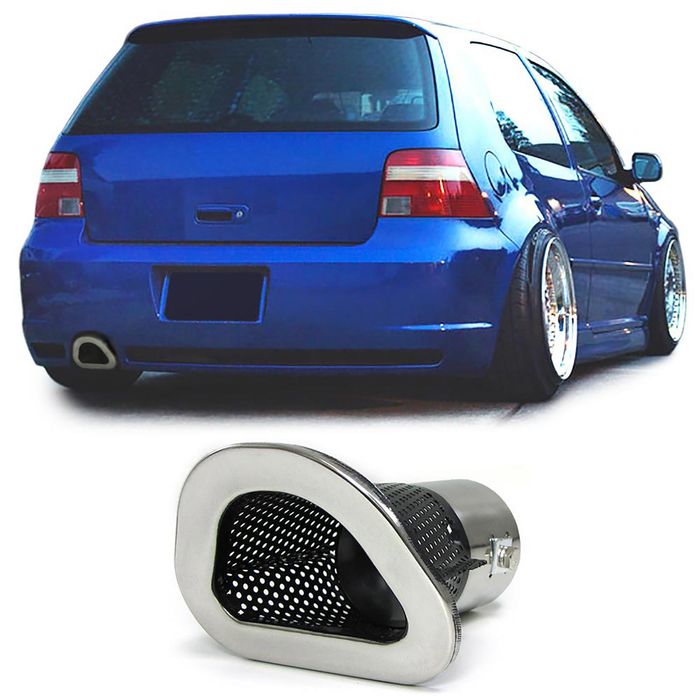 Rennsport Auspuff Endrohr Edelstahl Performance oval für Alle